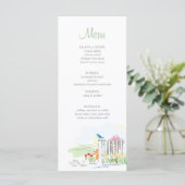 Oiseau à la carte de douche de clôture (Debout devant)