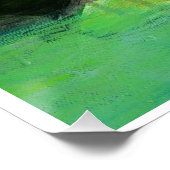 Oiseau à la plage 20x20 poster brillant (Coin)