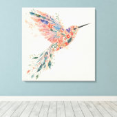 Oiseau à l'esprit libre – Art mural bohème à l'aqu (Insitu (Plancher de Bois))