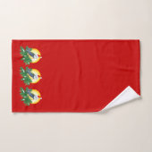 Oiseau à Santa Hat (Serviette à main)