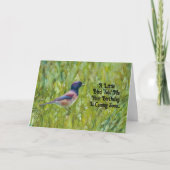 Oiseau Amateur mignon Bird Carte d'Anniversaire Am (Devant)