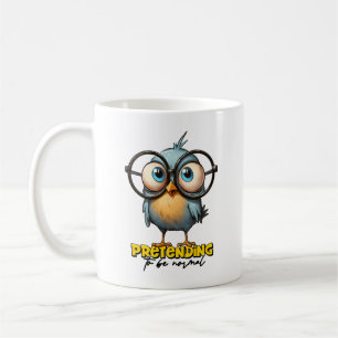 Oiseau amusant se faisant passer pour une Mug norm