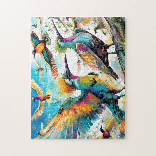 Oiseau Art 1 Easy Cerveau Art Puzzles Photo Puzzle (Vertical)