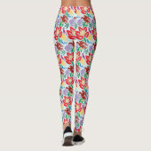 Oiseau Avec Leggings Motifs Fleurs (Dos)