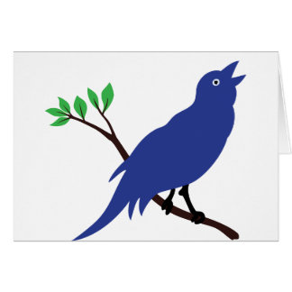Oiseau bleu de chant