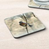 Oiseau bleu des dessous de verre de bonheur (Côté gauche)