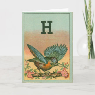 Oiseau bleu H