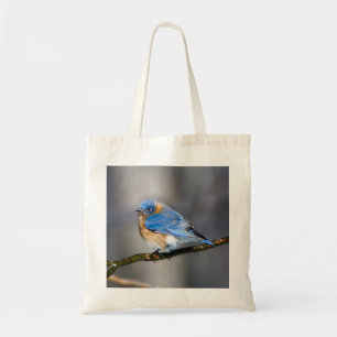 Oiseau bleu oriental sur le sac fourre-tout à