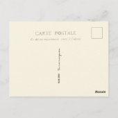 Oiseau Bleu Tu Me Manques Carte Postale Ancienne F (Dos)