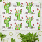 Oiseau Cactus Cuisine Serviette main (Plié)