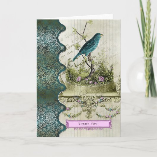 Oiseau ~ Carte de remerciements (Devant)