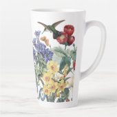 Oiseau-colibri Papillon du jardin Fleur Mug latte (Droite)