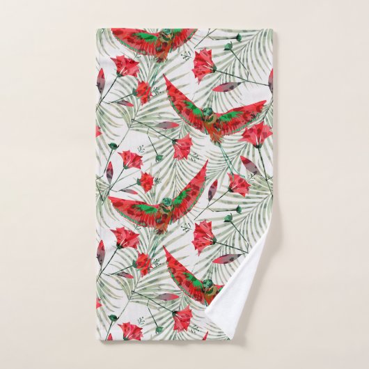 Oiseau coloré du Paradis élégant (Serviette à main)