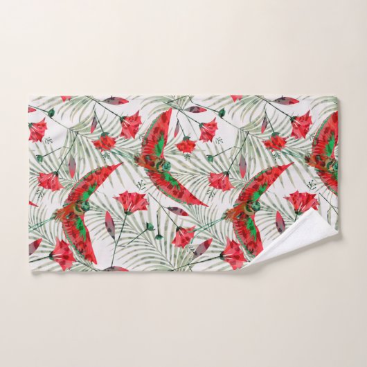 Oiseau coloré du Paradis élégant (Serviette à main)