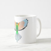 Oiseau coloré peinture volante Mug (Devant droit)