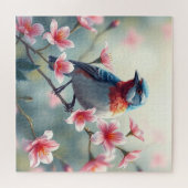 Oiseau Coloré Puzzle Floral en Pièces (Horizontal)
