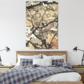 Oiseau dans la toile étirée de l'arbre Imprimer (Insitu(Chambre))