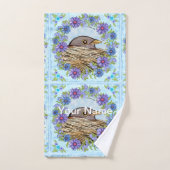 Oiseau Dans Le Serviette De Bain Nid (Serviette à main)