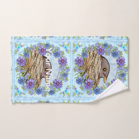 Oiseau Dans Le Serviette De Bain Nid (Serviette à main)