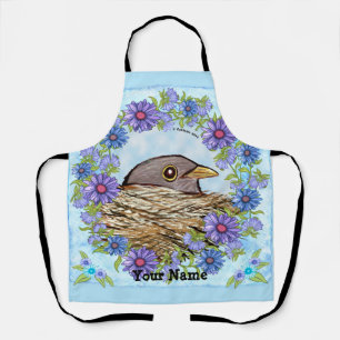 Oiseau dans le tablier du Nest