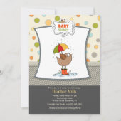 Oiseau dans les bottes Invitation à la douche (Devant)