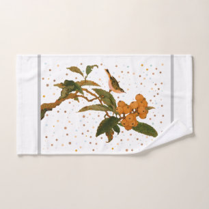 Oiseau dans un arbre fruitier Lancer Oreiller