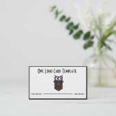 Oiseau dans un Carte de visite du logo de la Choue (Debout devant)