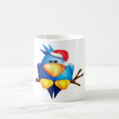 Oiseau Dans Une Mug De Chapeau De Père Noël (Centre)