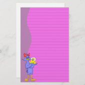 Oiseau de bébé et papeterie d'oiseau de mère (Devant / Derrière)