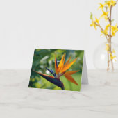 Oiseau de carte de note de paradis (Fleur jaune)