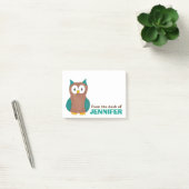 Oiseau De Chouette Bleue Une Note De Post-It Perso (Bureau)