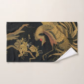 Oiseau de coq d'or Classique japonais Antique (Serviette à main)