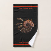 Oiseau de feu fractal (Serviette à main)
