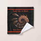 Oiseau de feu fractal (Gant de toilette)