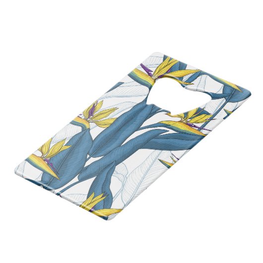 Oiseau de fleurs de paradis sur blanc (Dos Angle)