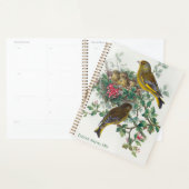 Oiseau de Greenfinch par John Gould Planner (Devant avec enveloppe)