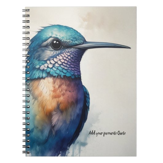 Oiseau de Humming| Journal carnet (Devant)