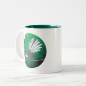Oiseau de la Nouvelle-Zélande (piwakawaka) - Mug d (Devant gauche)