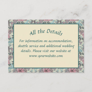 Oiseau de mer et hibiscus - Carte de boîtier maria