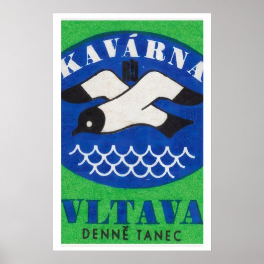 Oiseau de mer - Impression de boîte d'allumettes - (Devant)