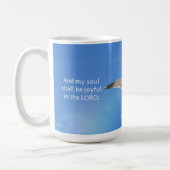 Oiseau de mer Psaume Bible Verse Beach Mug Cup (Gauche)