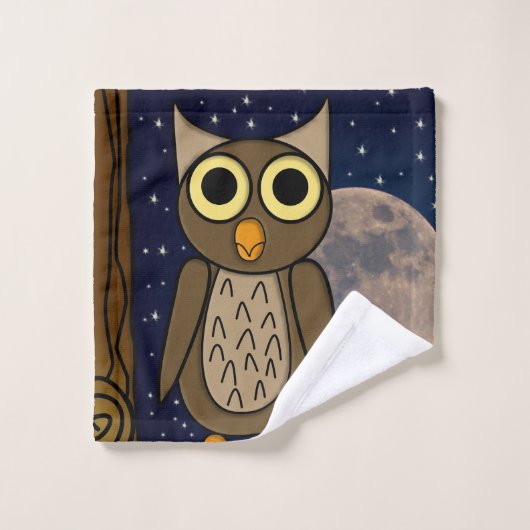 Oiseau de nuit (Gant de toilette)