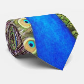 Oiseau de paon et cravate de plumes (Roulé)