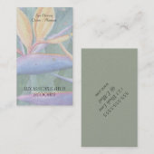 OISEAU DE PARADIS CARTES DE VISITE DE FLEURS DE CO (Devant / Derrière)