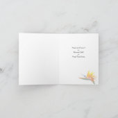 Oiseau de Paradis Seras-tu Ma Carte de Note (Intérieur)