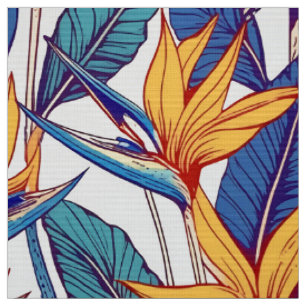 Oiseau de paradis tissu motif