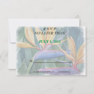 OISEAU DE PARADISE CARTES RSVP PERSONNALISABLES