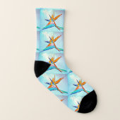 Oiseau de Paradise Unisex Chaussettes (Droite extérieur)