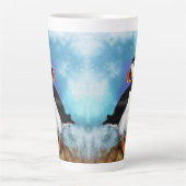 Oiseau de Puffin de l'Atlantique Mug latte (Devant)