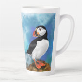 Oiseau de Puffin de l'Atlantique Mug latte (Droite)